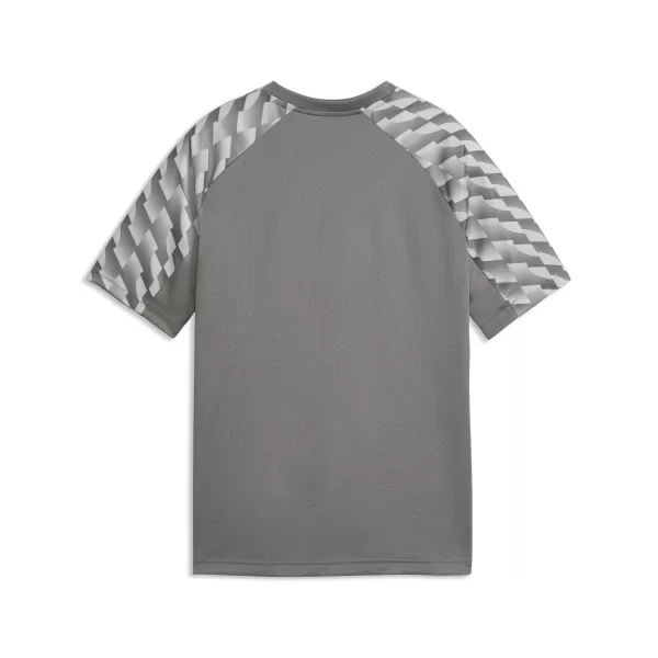  Detské tričko PUMA TEAMLIGA26 JERSEY JR 659723_13 FLAT MEDIUM GRAY/ PLOCHÁ STREDNE ŠEDÁ/PUMA BIELA 
