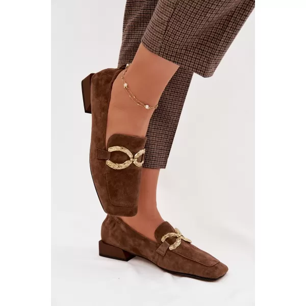 Dámske mokasíny D&A CR61-3115 BROWN 
