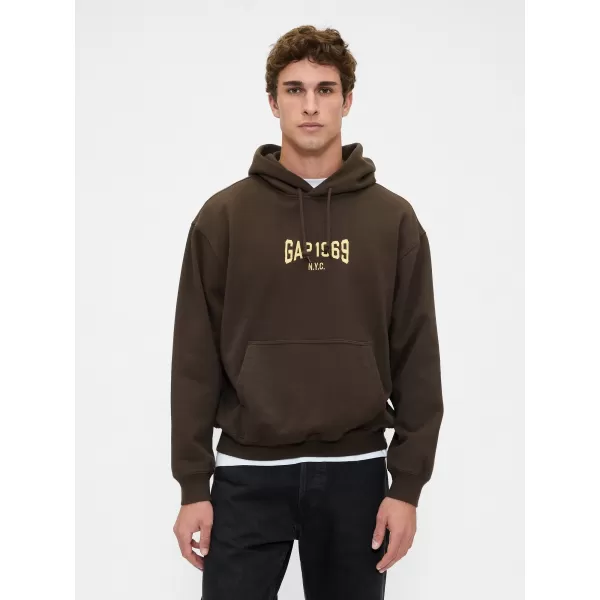  Pánska mikina GAP LOGO PULLOVER HOODIE 821291-01 GROUND 