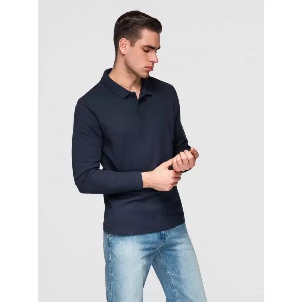  Pánske tričko OMBRE OM-POBL-0162 NAVY BLUE 