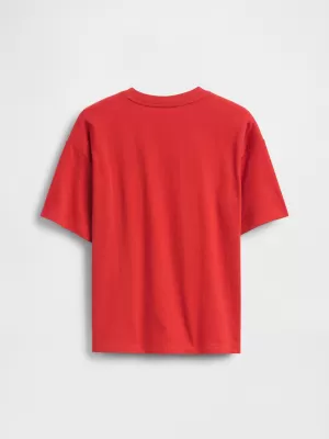 Detské tričko GAP ORIGINAL LOGO TEE 782451-03 TOMATO SAUCE