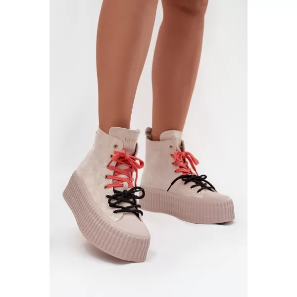 Dámske topánky GOE SS2N4047 BEIGE 