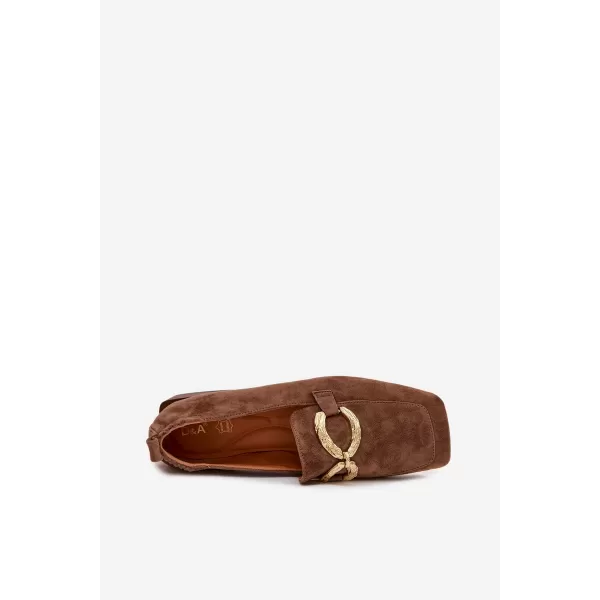  Dámske mokasíny D&A CR61-3115 BROWN 