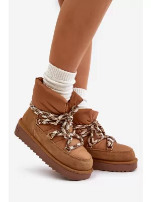 Dámske snehule D.FRANKLIN DFSH375003 TAN