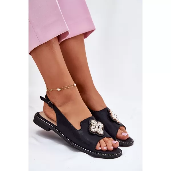  Dámske sandále S.BARSKI KV51-080 BLACK 