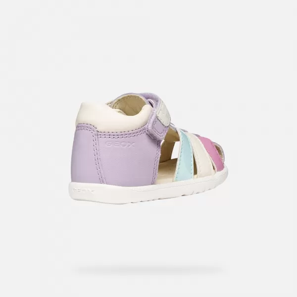 Dievčatá prvé kroky GEOX SANDAL MACCHIA B254WB08502C8888 FIALOVÁ 