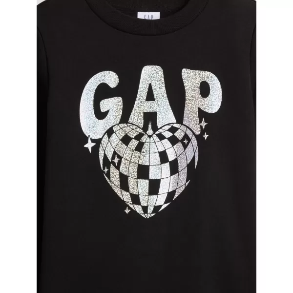  Detská mikina GAP CREW SWEATSHIRT 839149-07 DISCO BALL SILVER 