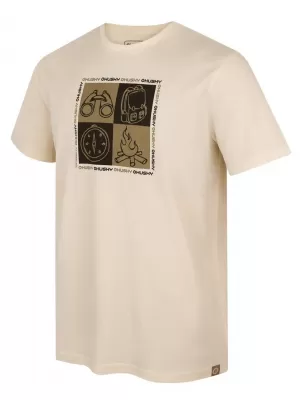 Pánske tričko HUSKY TEE SQUARE M BEIGE