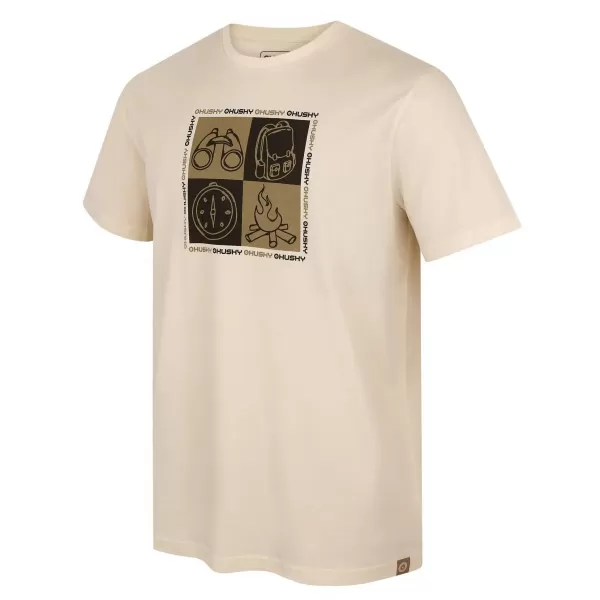  Pánske tričko HUSKY TEE SQUARE M BEIGE 