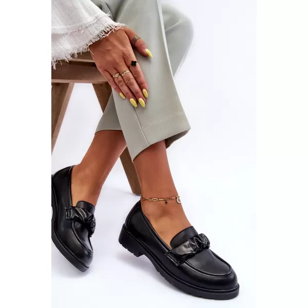  Dámske mokasíny S.BARSKI HY335 BLACK 