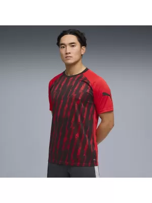 Pánske funkčné tričko PUMA INDIVIDUALLIGA GRAPH JERSEY 660578_01 PUMA RED/PUMA WHITE