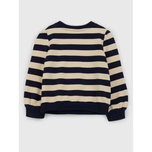  Detská mikina GAP LOGO CREW SWEATSHIRT 870968-00 NAVY STRIPE 