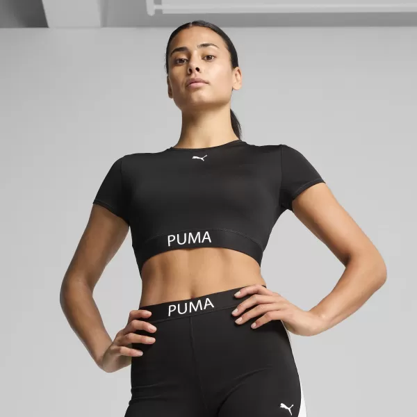  Dámske tričko PUMA W STRONG TEE - SHORT 526805-01 PUMA ČIERNA 