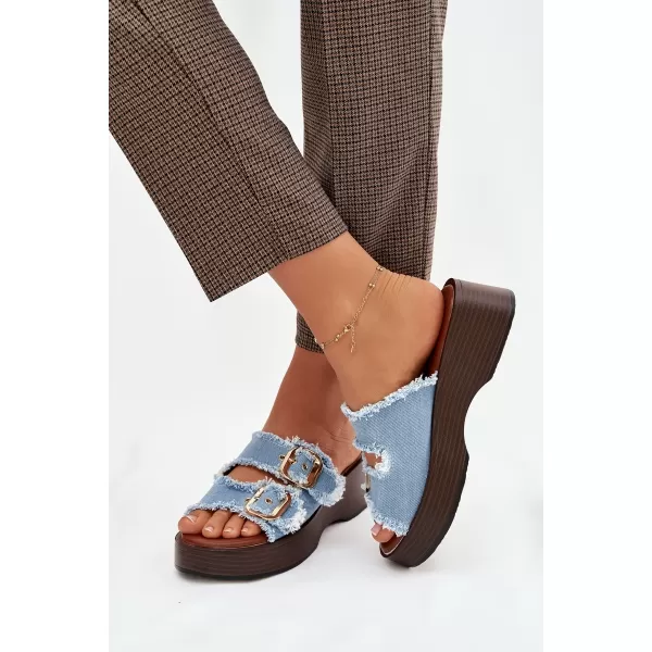  Dámske šľapky BOTO RENELISSE 41325 LIGHT BLUE 