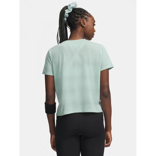  Dámske tričko UNDER ARMOUR UA VELOCITI SHORTSLEEVE 6009540-703 ZELENÁ 