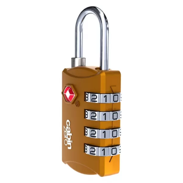  Zámok CABINZERO TSA Travel Lock ORANGE CHILL 