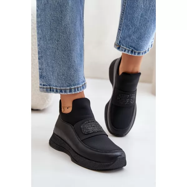  Dámske topánky na platforme ARTIKER 55C0035 BLACK 