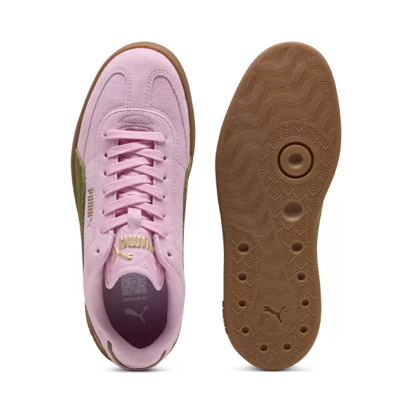  Čižmy PUMA CLUB II ERA SUEDE 400717_31 RUŽOVÝ LESK/OLIVOVO ZELENÁ 