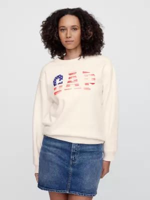 Dámska mikina GAP LOGO SWEATSHIRT 782487-01 NEW OFF WHITE OPT