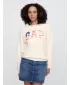 Dámska mikina GAP LOGO SWEATSHIRT 782487-01 NEW OFF WHITE OPT