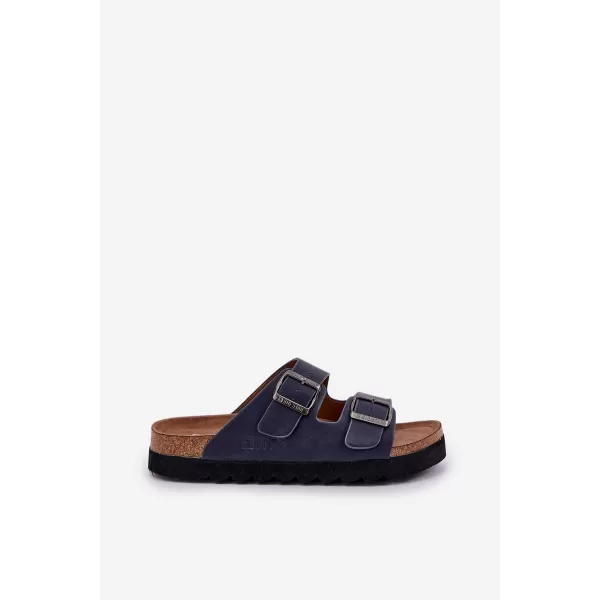  Pánske šľapky BIG STAR NN174530 BLUE Big Star Shoes 