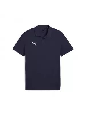 Pánske tričko s golierom PUMA TEAMGOAL CASUALS POLO 658605_06 PUMA NAVY/PUMA WHITE