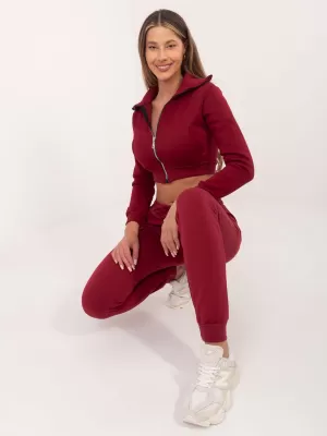 Dámske tepláky BASIC FEEL GOOD RV-DR-5040.04X BURGUNDY