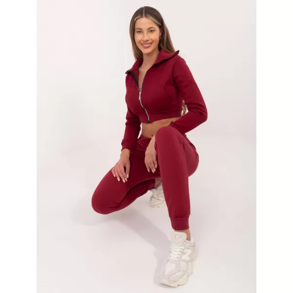 Dámske tepláky BASIC FEEL GOOD RV-DR-5040.04X BURGUNDY 