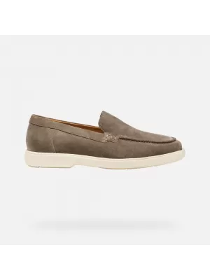 Pánske mokasíny GEOX SPHERICA EC17 G014394 ŠEDÁ