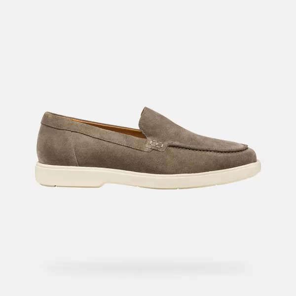  Pánske mokasíny GEOX SPHERICA EC17 G014394 ŠEDÁ 