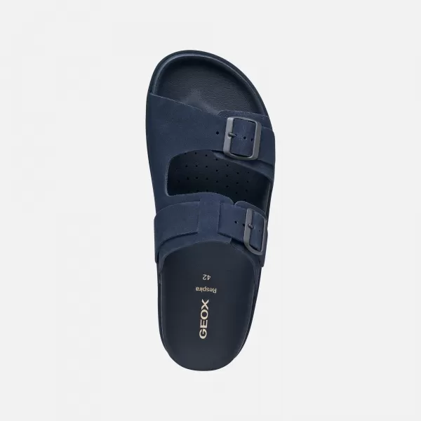  Pánske šľapky GEOX PARNAIBA G014432 TMAVO MODRÁ 