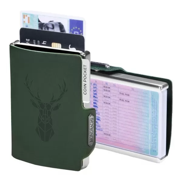  Peňaženka MONDRAGHI Silhouette Modern Deer GREEN 