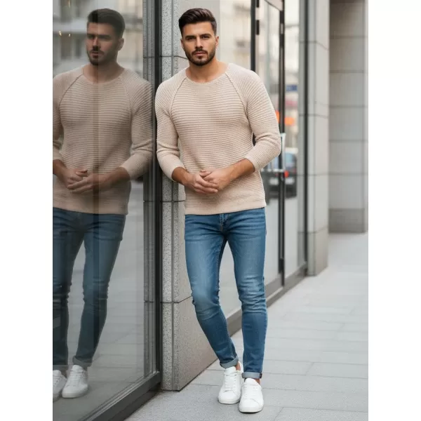  Pánsky sveter DSTREET WX1578 BÉŽOVÁ 