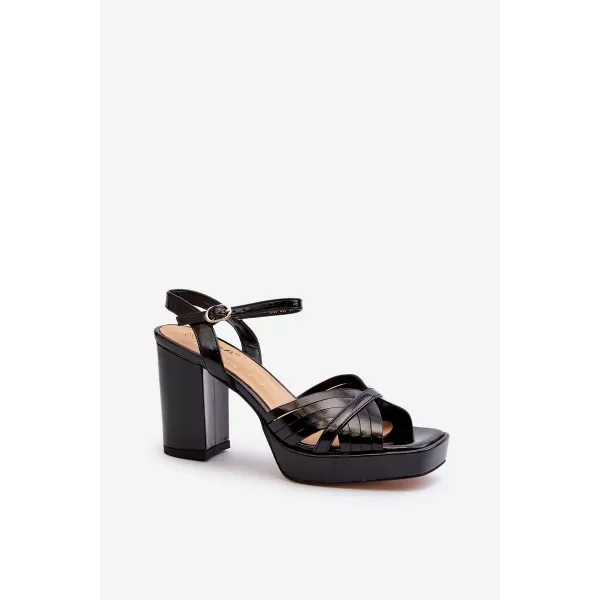  Dámske sandále D&A MR38-668 BLACK 
