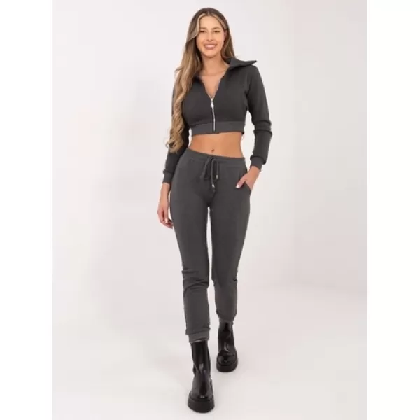  Dámske tepláky BASIC FEEL GOOD RV-DR-5040.09X DARK GREY 