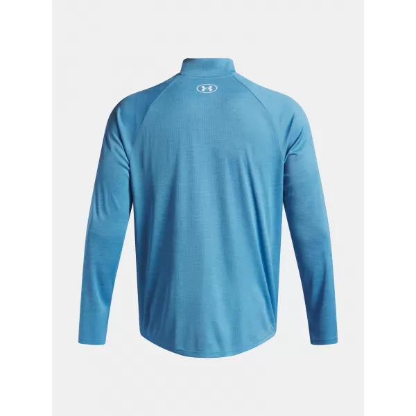  Pánske tričko UNDER ARMOUR UA TECH TEXTURED 1/2 ZIP 1382797-453 MODRÁ 