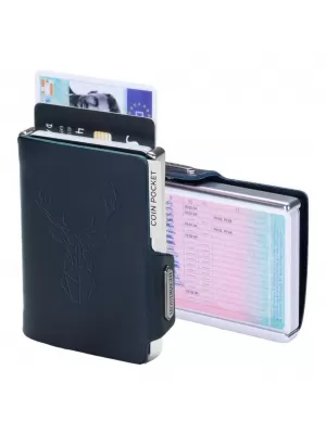 Peňaženka MONDRAGHI Silhouette Modern Deer BLUE