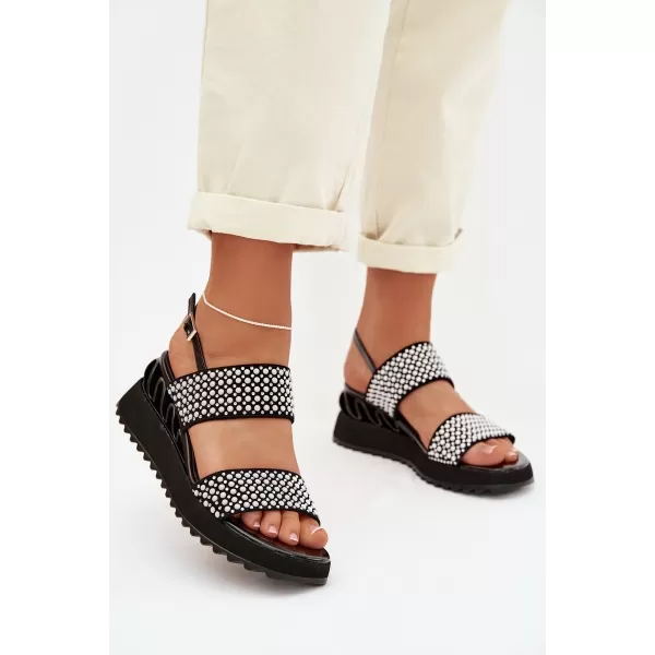  Dámske sandále D&A CR61-3067 BLACK 