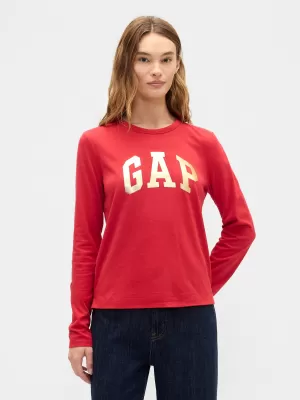 Dámske tričko GAP CREW LONGSLEEVE TEE 846968-01 MODERN RED