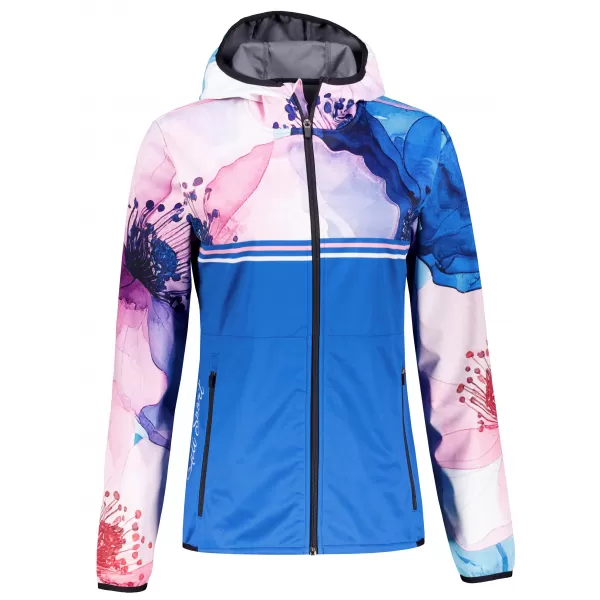  Dámska softshellová bunda premium ALTISPORT VOJ/ALW117JACK01 MODRÁ/RUŽOVÁ 