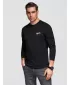 Pánske tričko OMBRE OM-LSPT-0136 BLACK