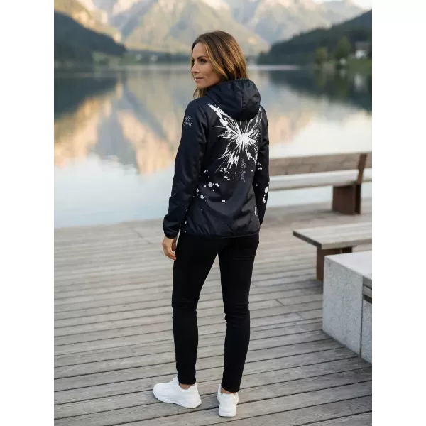  Dámska softshellová bunda premium ALTISPORT VOJ/ALW077JACK01 ČIERNA 