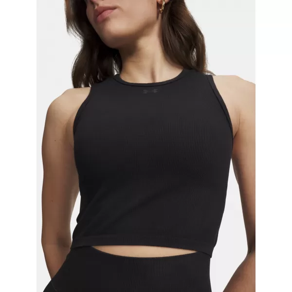  Dámske tielko UNDER ARMOUR SEAMLESS COTTON HAND TANK 6011132-008 ČIERNA 