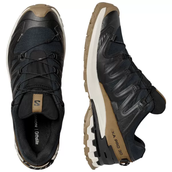  Pánske topánky SALOMON XA PRO 3D V9 GTX LIFELONG M L47963800 BLACK/COYOTE BROWN/VANILLA ICE 
