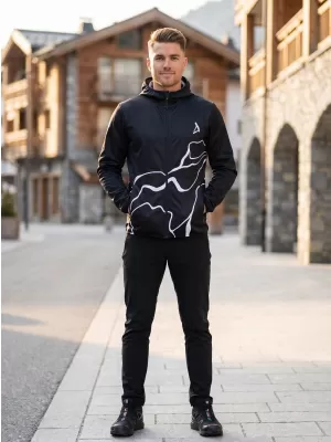 Pánska softshellová bunda premium ALTISPORT VOJ/ALM073JACK01 ČIERNA