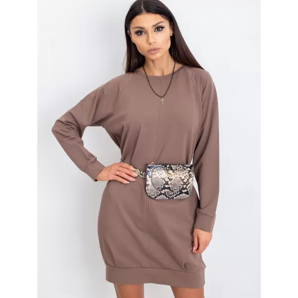 Dámske šaty BASIC FEEL GOOD RV-TU-5184.93P BROWN 