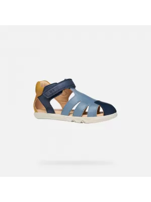 Chlapčenské sandále GEOX SANDAL STEPPIEUP B656PC000CLC0916 MODRÁ