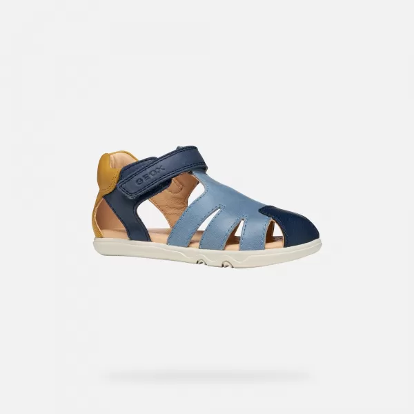  Chlapčenské sandále GEOX SANDAL STEPPIEUP B656PC000CLC0916 MODRÁ 