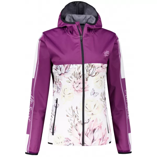 Dámska softshellová bunda premium ALTISPORT VOJ/ALW008JACK01 VÍNOVÁ 