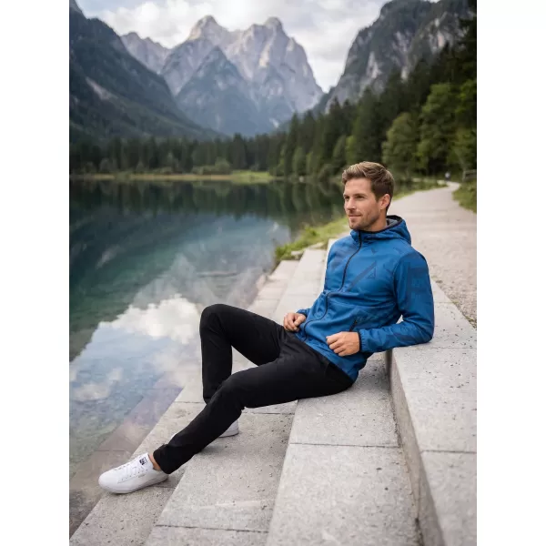  Pánska softshellová bunda premium ALTISPORT VOJ/ALM079JACK01 MODRÁ 